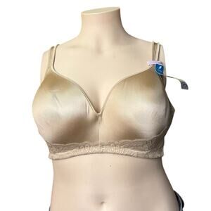 Playtex Tru Support Love My Curves Smoothing Bra Size 44D in Nude